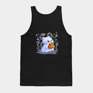 Cat ghost, Trick or treat! Tank Top